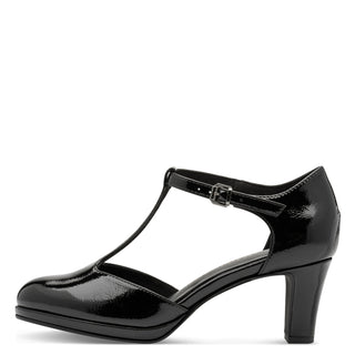 T Strap Heel | Black