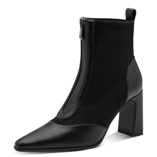 Front Zipper Boot | Black