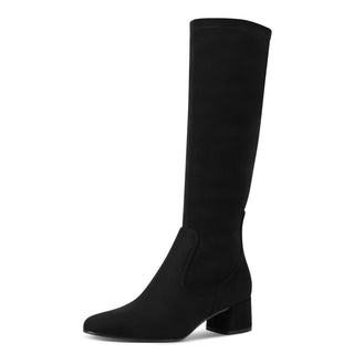 Suede Knee High Boot | Black