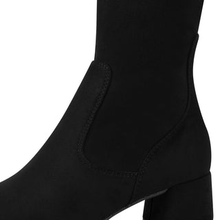 Suede Knee High Boot | Black