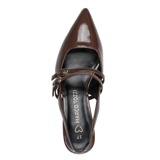 Pointed Toe Sling Back Kitten Heel | Cinnamon Patent