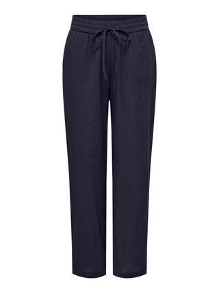Tizana Cotton Loose Pants | Night Sky