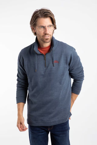 Brampton 1/4 Zip Sweatshirt  | Navy
