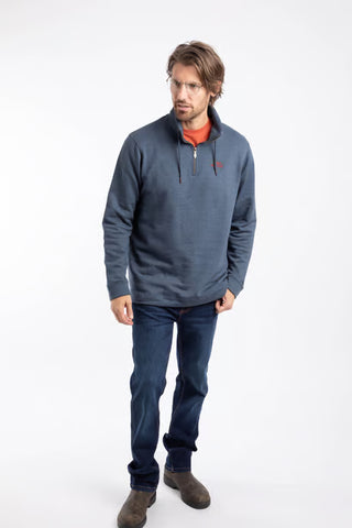 Brampton 1/4 Zip Sweatshirt  | Navy