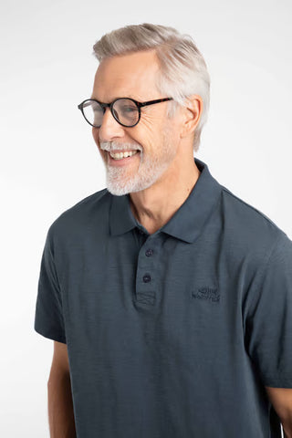 Indy Slub Polo Shirt | Navy