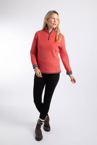 Beye Eco 1/4 Zip | Acer Red