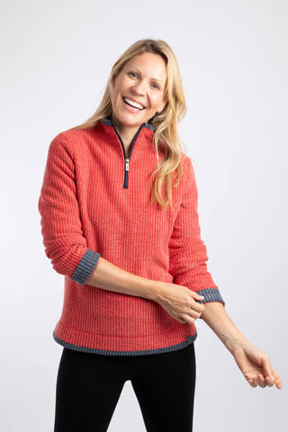 Beye Eco 1/4 Zip | Acer Red