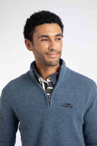 Altwood 1/4 Zip Jumper | Ash Blue