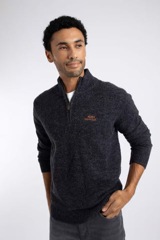 Altwood 1/4 Zip Jumper | Midnight