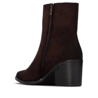 Microfibre Ankle Boot | Maroon