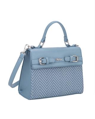 Rose Top Handle Grab Bag | Blue