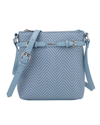 Rose North South Crossbody Bag | Blue
