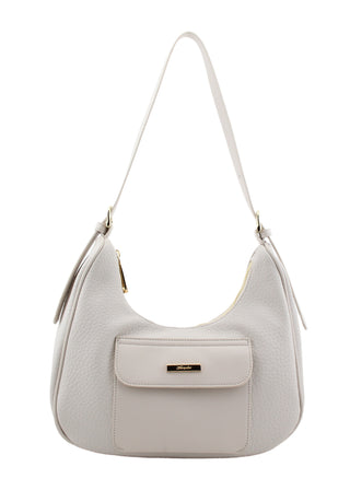 Sunflower Curved Shoulder Bag | Beige