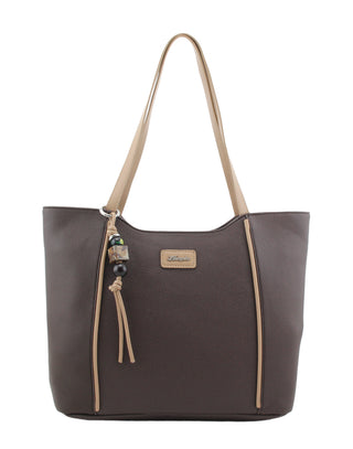 Peony Large Tote Bag | Brown