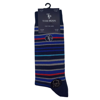 Tom Penn Socks Stripe Navy