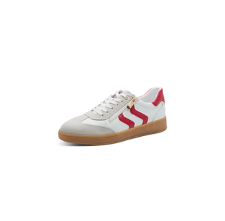 Bargi Double Stripe Trainer | White/Red