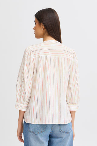 Nadi Long Sleeve Shirt | Teaberry Stripe