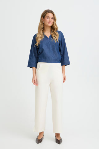 Aurora Trousers | Whisper White