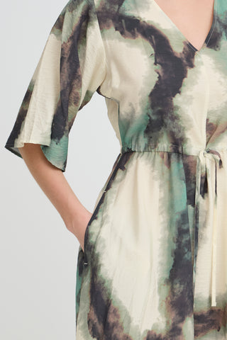 Ayla Dress | Marble Creme Menthe