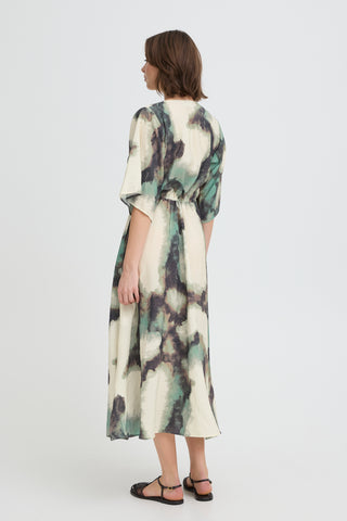 Ayla Dress | Marble Creme Menthe