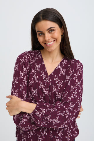 Merle Blouse | Flower Drop Port Royale