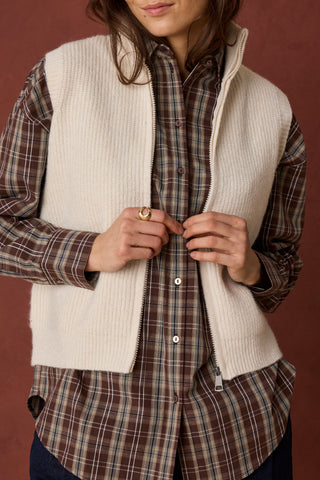 Vinea Waistcoat | Whisper White