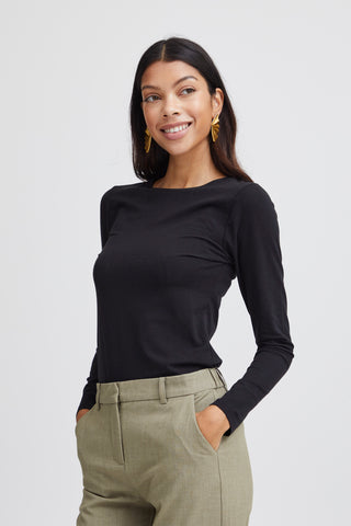 Pamila Long Sleeve Tee | Black