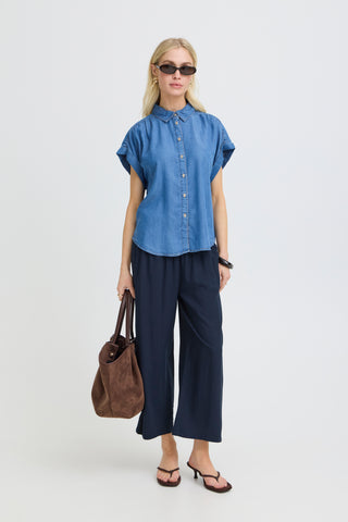 Mmjoella Cropped Trousers | Copenhagen Night