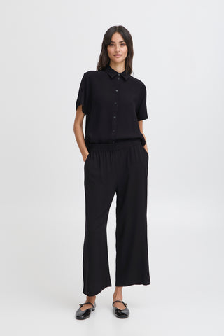Mmjoella Cropped Trousers | Black