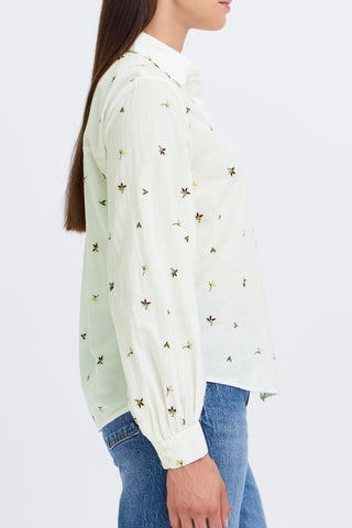 Jadis Shirt | Multi Embroidered Flower