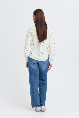 Jadis Shirt | Multi Embroidered Flower