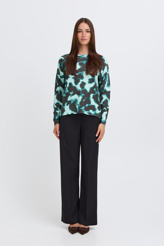Pieta Top | Blurry Green