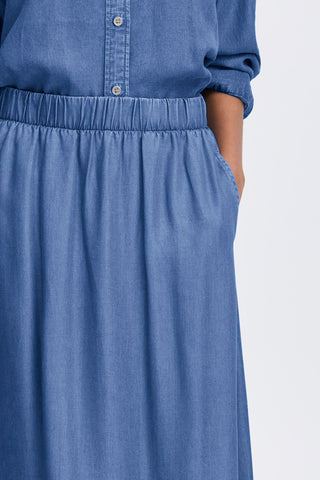 Kosmo Skirt  | Mid Blue Denim