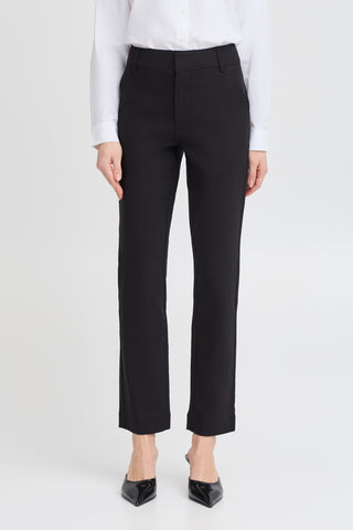 Dixi Straight Pants | Black