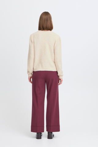 Omea Embroidered Cardigan | Birch Melange