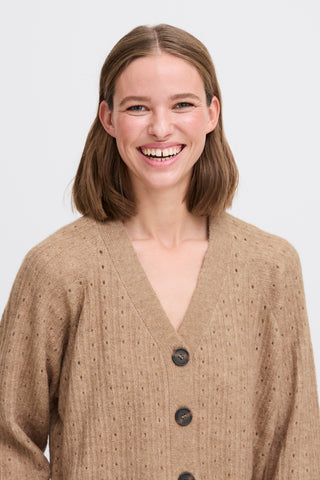 Monna Cardigan | Walnut Melange