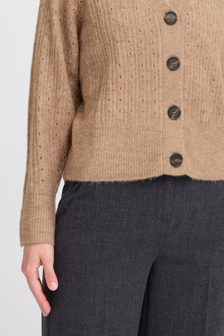 Monna Cardigan | Walnut Melange