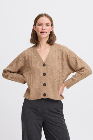 Monna Cardigan | Walnut Melange
