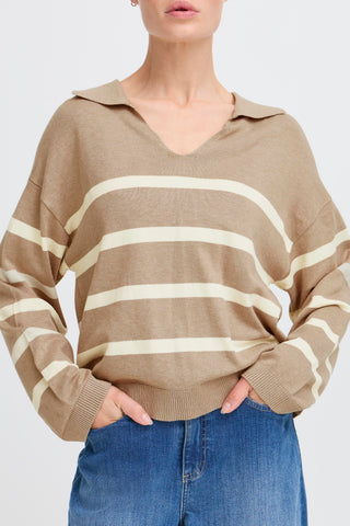 Morla Polo Jumper | Humus Mix
