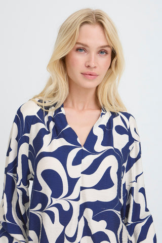 Ikaia Blouse  | Medieval Blue