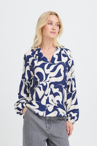 Ikaia Blouse  | Medieval Blue