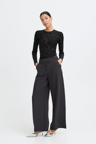 Tacha Wide Trousers | True Black