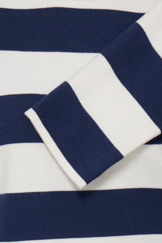 Otari Striped Jumper | Medieval Blue