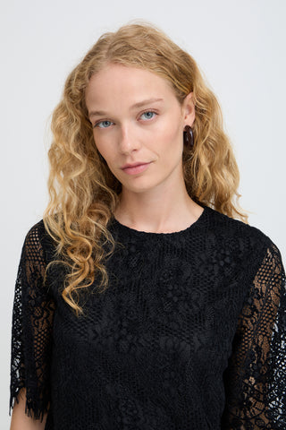 Pascalace Long Sleeve Top | Meteorite