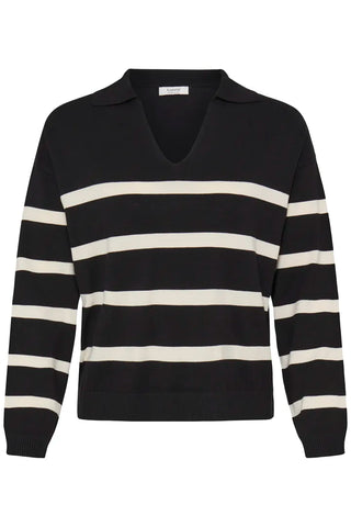 Morla Polo Jumper | Black Mix