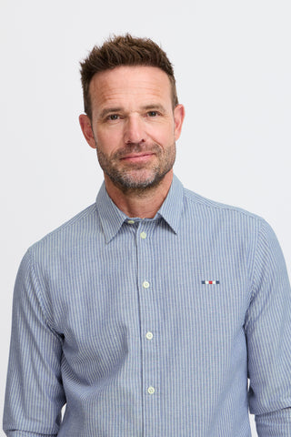 FQ1924 Steven Stripe Shirt Nautical Blue