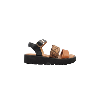 Fleur Sandal | Black Leopard