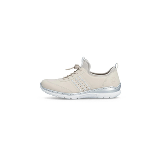Nikita Slip on Bungee Lace Shoe | Silver
