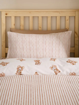 Brushed Teddy Bear Duvet Set | Cream