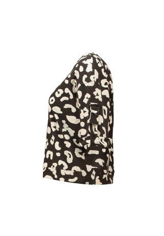 Billy Round Neck Top | Coco Leopard